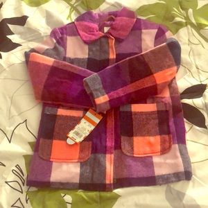 Pink and purple cat and jack winter coat